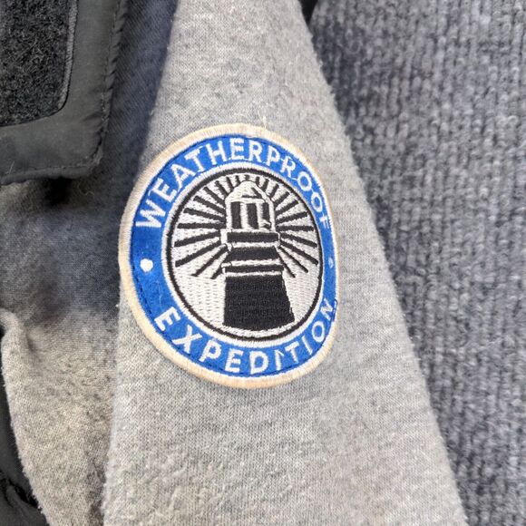 Weatherproof Boy's Puffer Jacket Blue 7 Zip Front Long Sleeve Hooded Zip Front - Picture 11 of 16